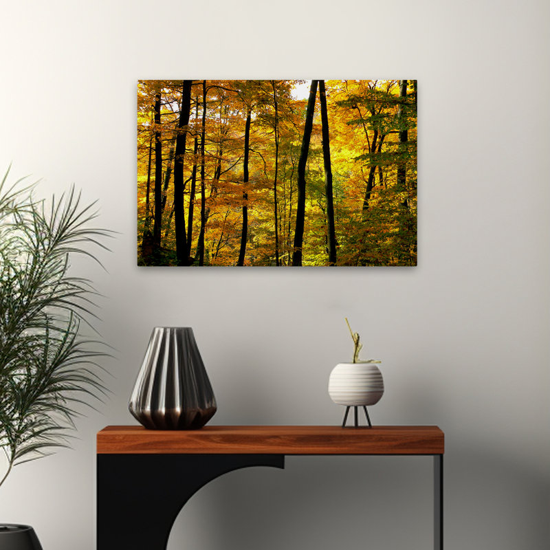 Couleurs d'automne arbre automne Art abstrait Art naturel Art contemporain, H 24 po x l 16 po