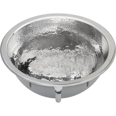 Elkay Asana Stainless Steel 16-3/8" x 16-3/8" x 7", Single Bowl Dual Mount Bathroom Sink