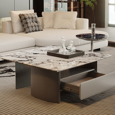 Table basse bulgare en marbre haut de gamme minimaliste