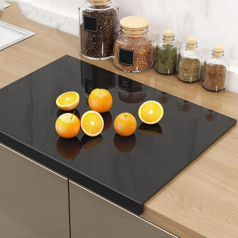 Planche à découper en acrylique pour cuisine et maison, Black