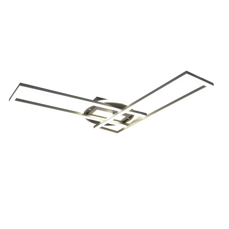 Ajayceon 1-Light 90.5cm LED Flush Mount, Nickel