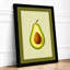 Avocado Cross-Section Botanical - Framed Print-1530608637-1530608639