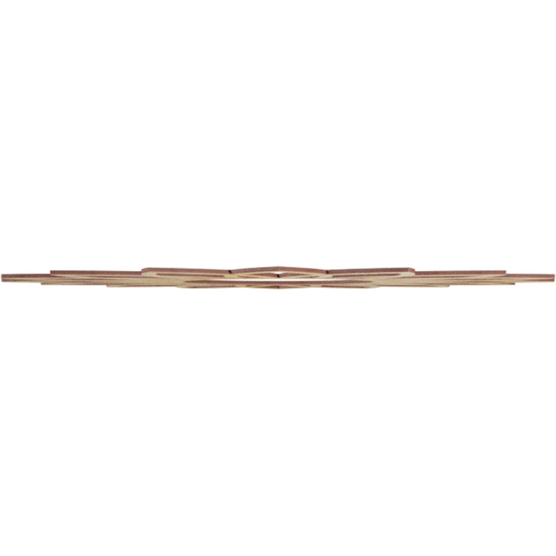 Médaillon de plafond en bois Daisy, H 34 po x l 34 po x P 0,25 po, Noyer blanc