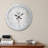 Ambra Round Wall Clock in Grey with Transitional Style