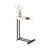 2-Pieces C-Shaped Side Table C Table Living Room End Table Wood End Table With Metal Frame-1672229457