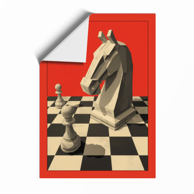 Knight's Gambit Geometric - Framed Print
