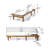 Summerland Chaise Lounge - White Mesh-1703054461