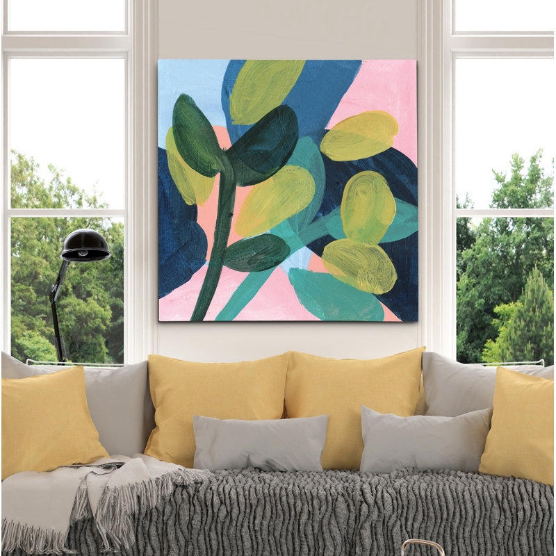 « mai branches ii », peinture, H 10 po x l 10 po x P 1,5 po, Toile tendue