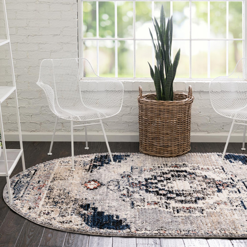 Tucson Geometric Indoor Rug, Oval 8' x 10'
