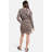 Leopard Pattern Luxury Soft Robe W/ Front Pockets Belt - COFFEE-485074153