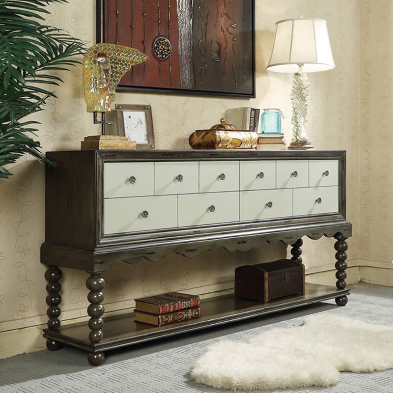 Retro entrance cabinet Multi-functional sideboard