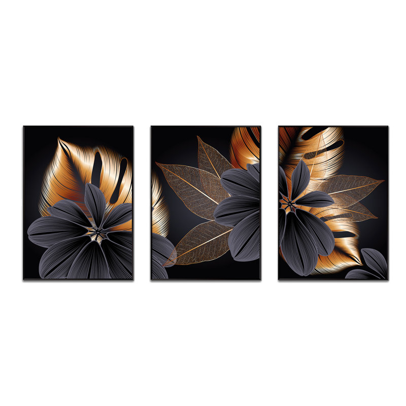 Circular - 3 Piece Single Picture Frame Painting Set on Wood