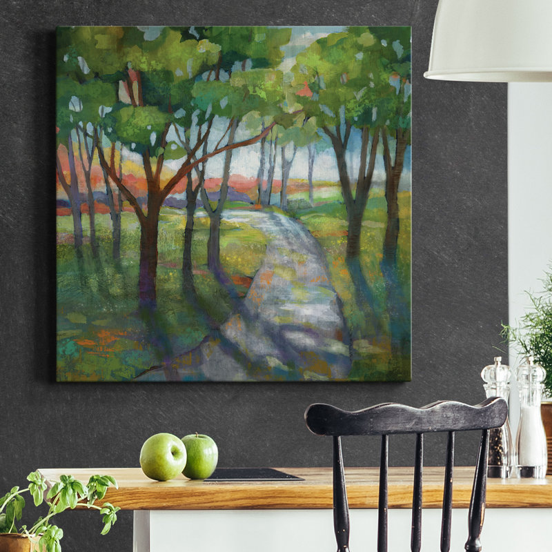 «Evening Path», reproduction d'art sur toile tendue, H 32 po x l 32 po x P 1 po