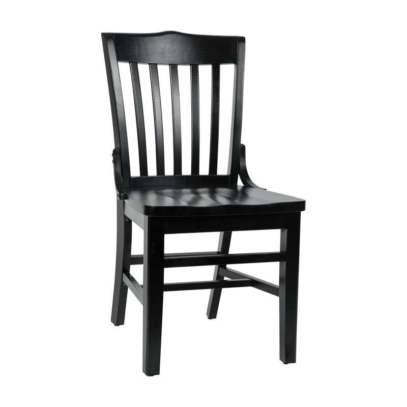 Chaise de restaurant en bois Hercules Series, Noir