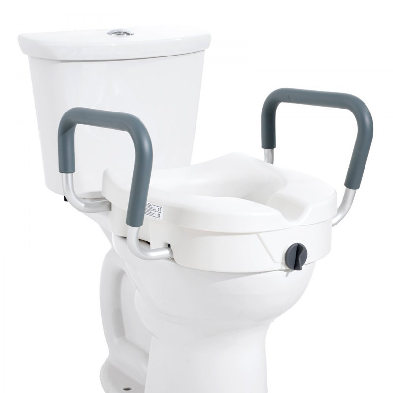 Raised Toilet Seat, 5" Height Raised, 350 lbs Weight Capacity