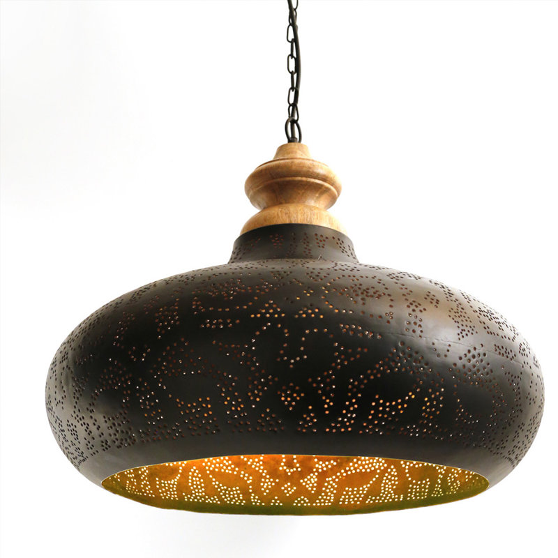 Chea 1 - Light Dome Pendant, Black