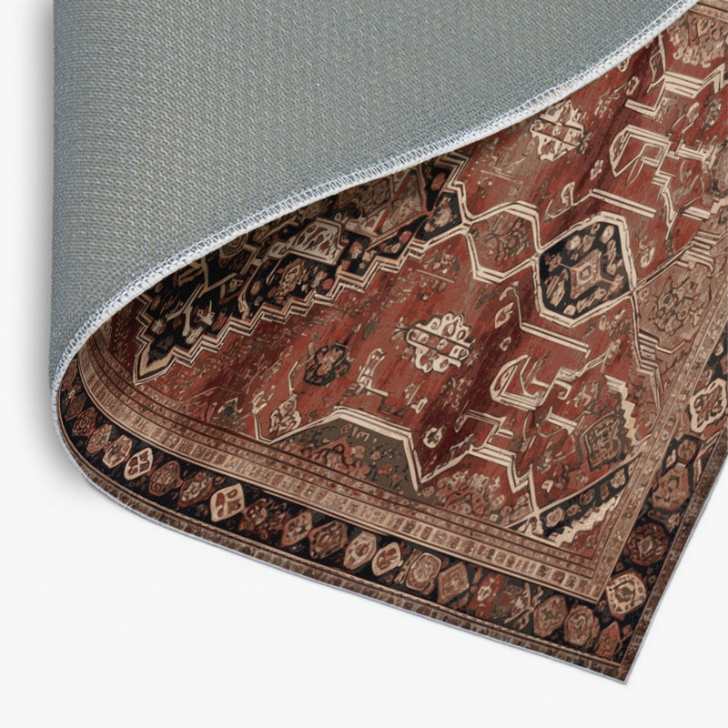 Tapis d'intérieur et d'extérieur brun Persian, Rectangulaire 2 pi x 3 pi