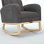 Chaise berçante moderne avec repose-pieds réglable