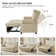 Atravion 73.5'' Transitional Vegan Leather Sofa Bed with Button-tufted Back