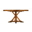Casually Country Round Walnut Wood Dining Table-39862081-23515267