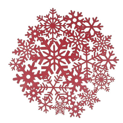 Ensemble de 12" de noël flocon de neige paillettes