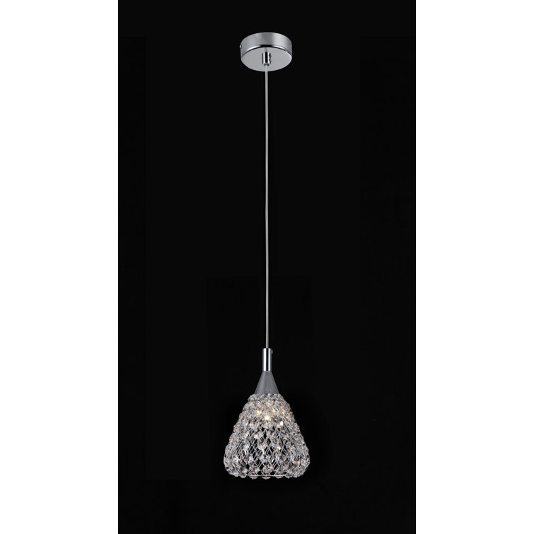 1 - Light Chrome Crystal Pendant