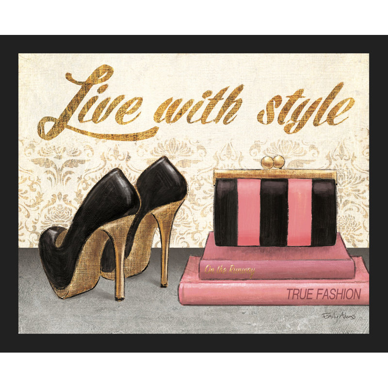 Impression fétiche de chaussures avec style, Toile tendue, H 24 po x l 32 po x P 1,5 po