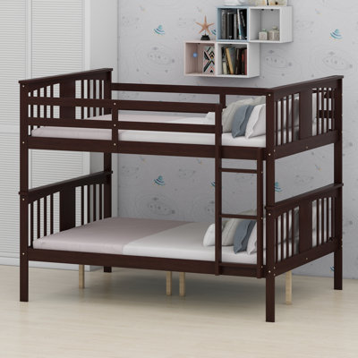Lit superposé pratique avec échelle intégrée pour la configuration de chambre à coucher et de chambre d'amis polyvalente