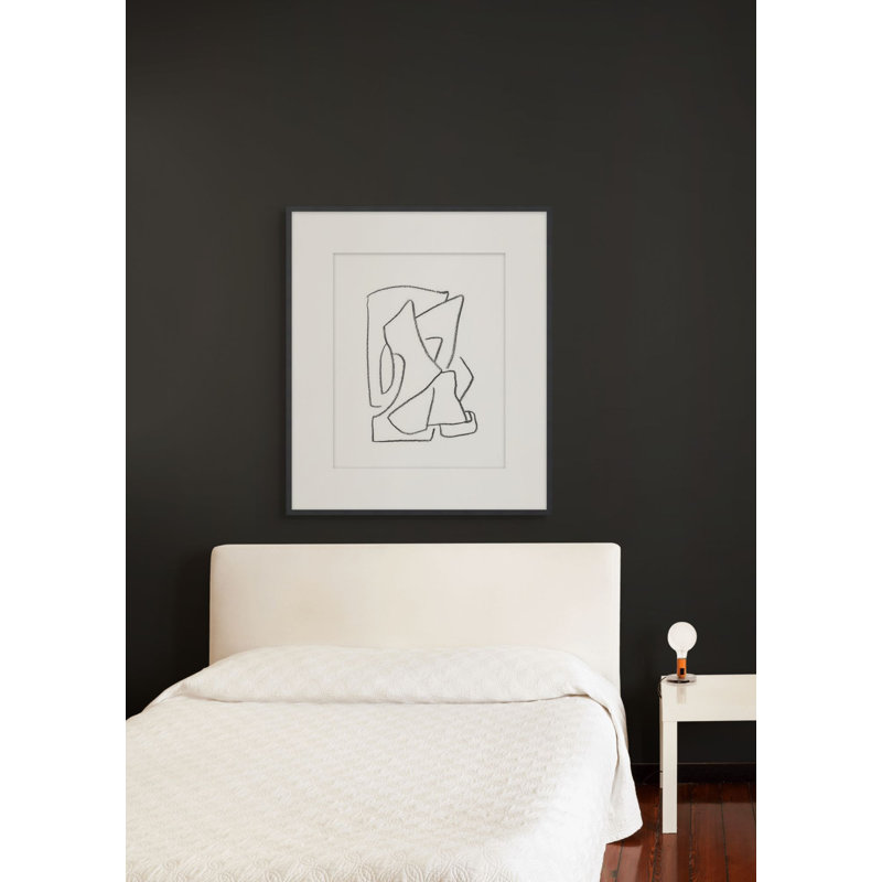 Linear Figures 1 Framed Print, 21.5" H x 19.5" W