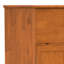 Draper 32"W Solid Hardood Mid Century Bar Cabinet with Bottle Storage, Stemware Rack and Metal Base