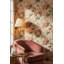 Papier peint amovible vintage avec motif floral rétro