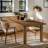 Narrow Long Farmhouse Dining Table for 6-8, Solid Wood Rectangular Kitchen Table