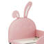Charmant lit plateforme en forme de lapin avec tête de lit et pied de lit, parfait pour créer une ambiance de chambre à coucher magique-1049434585