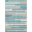 Tapis bleu sarcelle lavable à la machine Premium Prisco-120885435