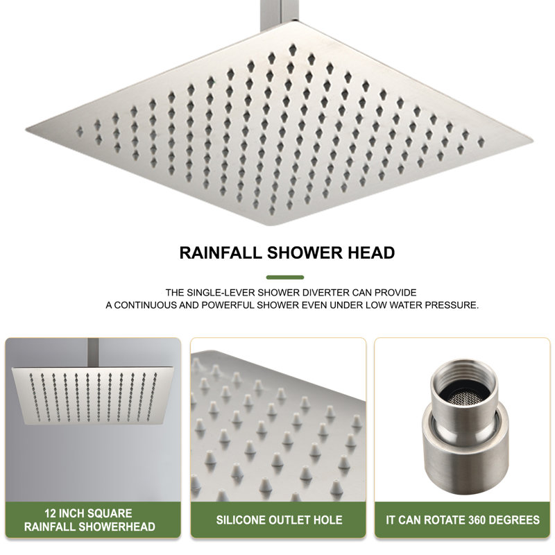 All-In-One Kit with Rough in-Valve, Brushed Nickel