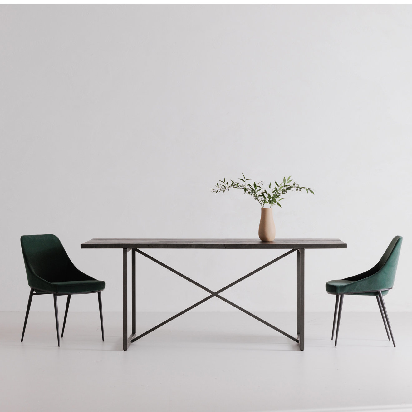 Halcyon Upholstered Side Chair, Green