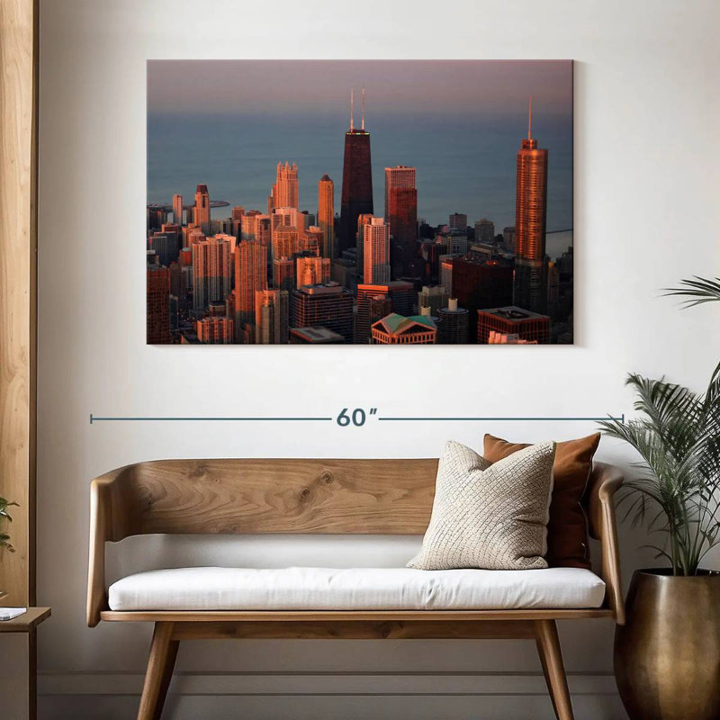 Sirci Chicago Sunset Glow, H 32 po x l 48 po