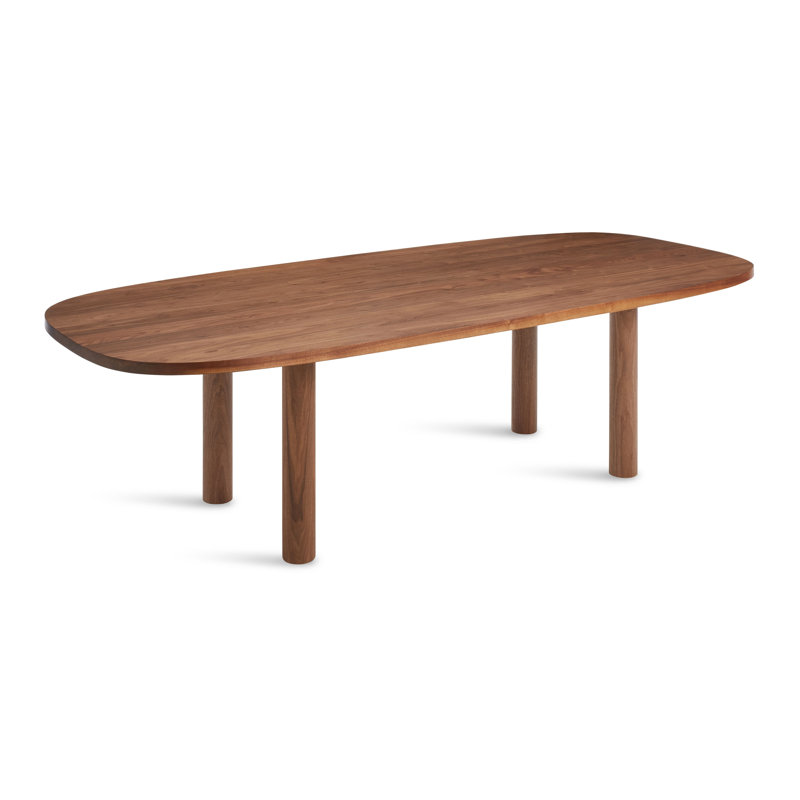 Good Times Oval Solid Wood Dining Table, Walnut, 45" W x 100" L