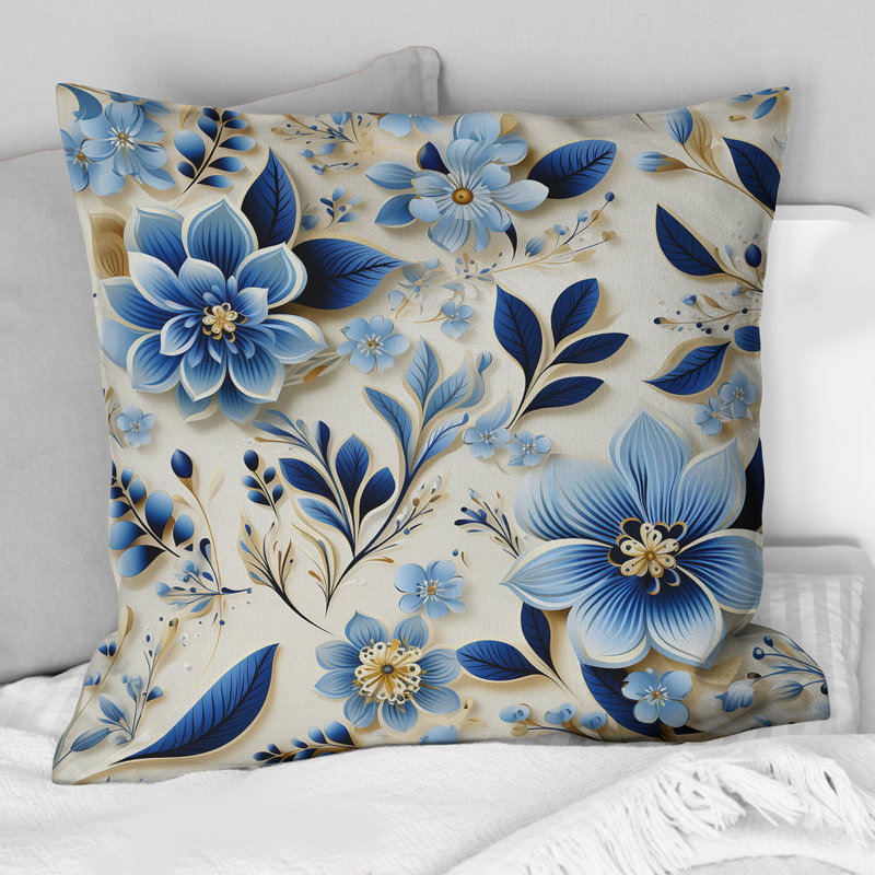 Motif cachemire scandinave Simplicity - Coussin abstrait, H 16 po x l 16 po