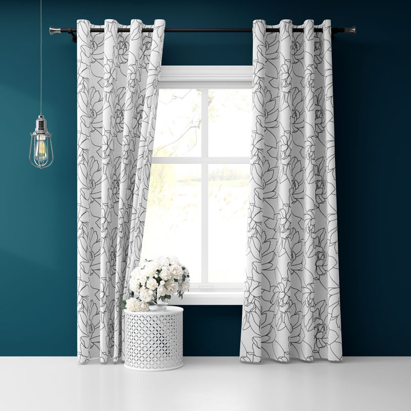 Gerbe Blackout Curtains / Drapes Pair, 50" W x 84" L