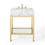 Meuble-lavabo en acier inoxydable 26 po Kingsley-1279521614