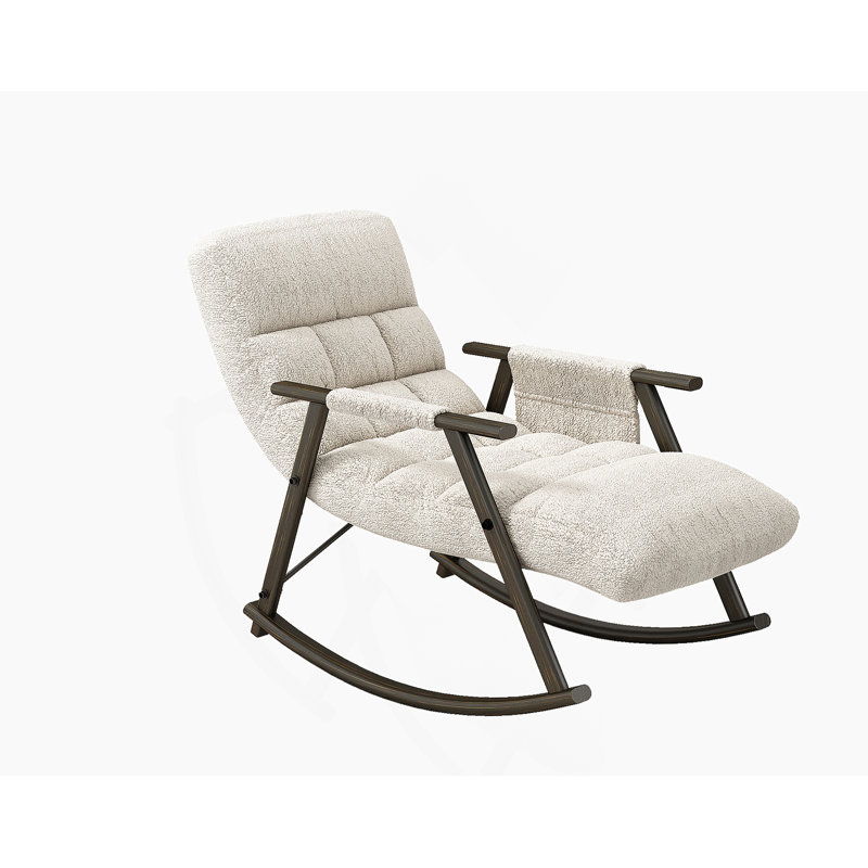 Chaise berçante pliante Casual, Blanc