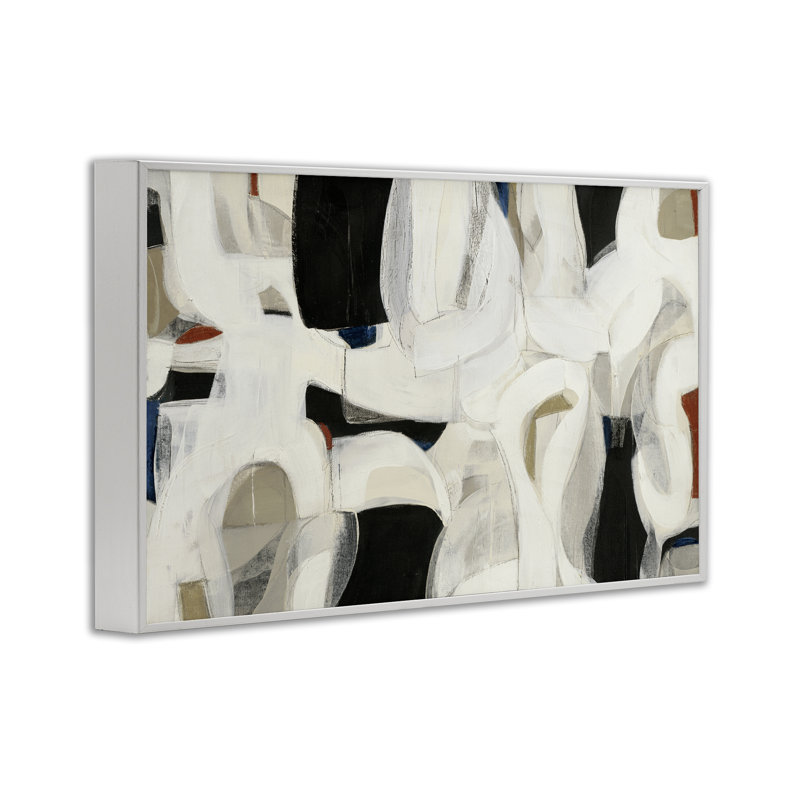 Giclée dynamique encadrée, design par Kippi Leonard, H 20 po x l 30 po, Giclée encadrée blanc bord de mer
