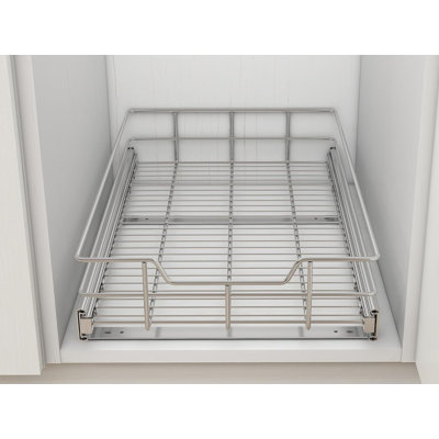 9"x17" Pull-out Cabinet Drawer Chrome Slide-out Organizer