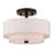 Danyette Fabric Semi Flush Mount-381799451