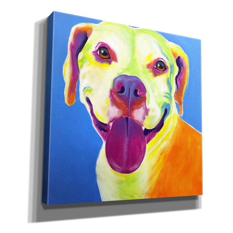 «Pit Bull - Daisy» par Dawg Painter, H 12 po x l 12 po x P 0,75 po