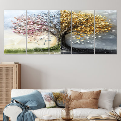 Four Season Tree Of Life III - Tree Of Life Wall Art Print Set