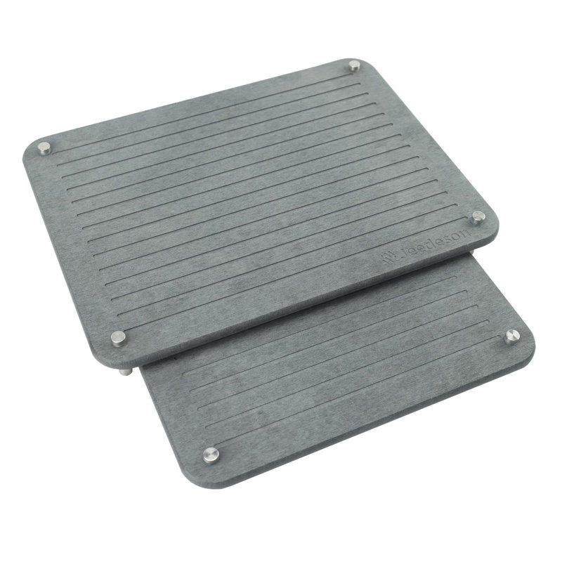 Paquet de 2 tapis de séchage en pierre à diatomacées, tapis de séchage polyvalent en pierre pour comptoir de cuisine