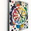 Métamorphose géométrique de l'éveil - Horloge murale moderne géométrique-99633794