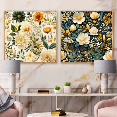 Motif floral bohème Wanderlust